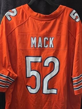NFL Orange Nike Khalil Mack XXL Chicagi Bears Jersey